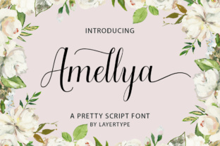 Amellya Script: A Feminine Typeface for Editorial Elegance