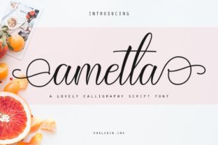 Ametta Script Font – A Feminine Touch for Craft Creations