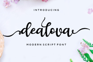 Dealova Script: A Beautiful Typeface for Makers and Creative Shops