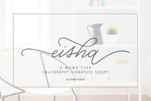 Eisha Script: The Modern Handwritten Typeface for Crafters and Sellers