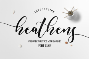 Heathens Script: A Display Font That Brings Modern Elegance to Digital Design