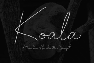 Koala Script: A Handwritten Typeface for Crafters and Sellers