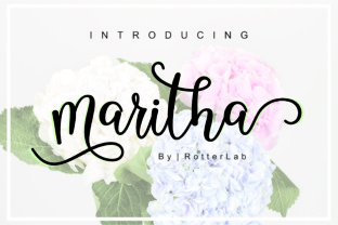 Maritha Script: A Feminine Font for Modern Branding Projects