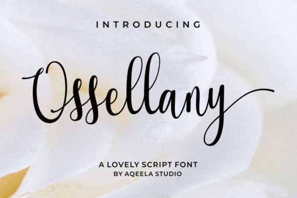 Ossellany Script: A Modern Typeface for Digital Branding