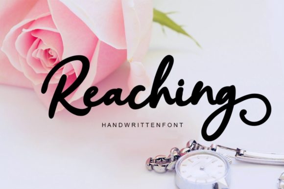 Reaching Script: A Handwritten Font That Elevates Your Brand