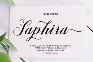 Saphira Script: A Feminine Typeface for Bold Campaigns
