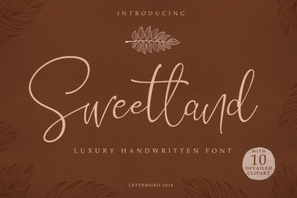 Sweetland Script Typeface: A Luxury Handwritten Font for Digital Branding